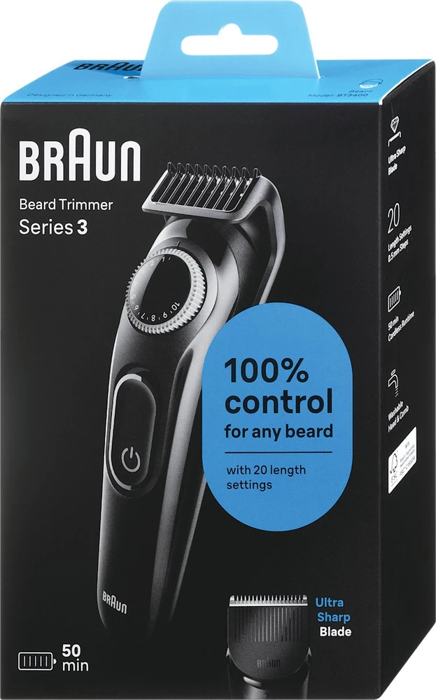 Barzdaskutė Braun 3 BT3400 juoda