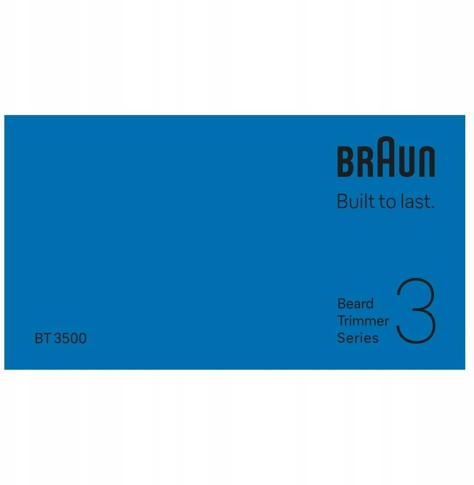 Barzdaskutė BT3500 Braun Barzdakirpė