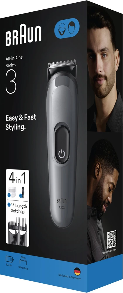 Barzdaskutė AIO3500 Braun Kirpimo Rinkinys Viskas Viename 4in1
