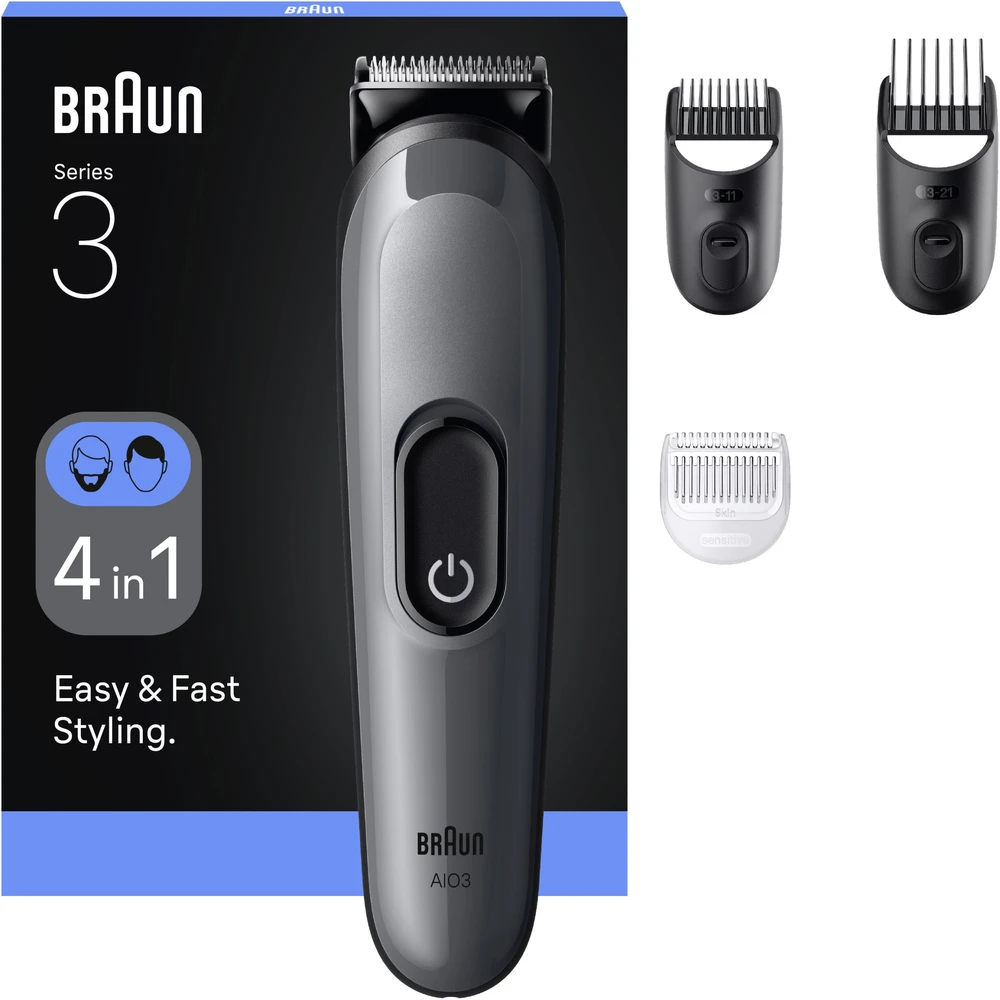 Barzdaskutė AIO3500 Braun Kirpimo Rinkinys Viskas Viename 4in1