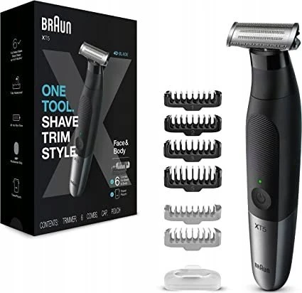 Barzdaskutė Braun Series XT 5200 Veidas+Kūnas+Kelionės