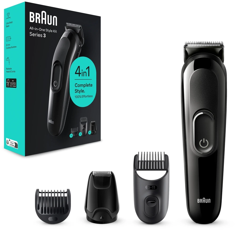 Braun kirpimo mašinėlė Braun SK3400BLK