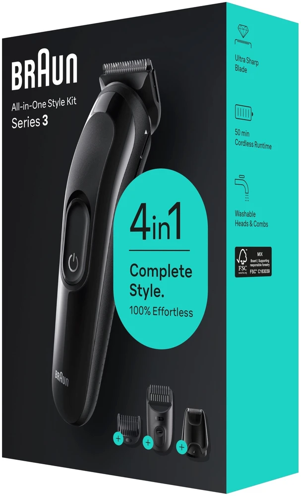 Braun kirpimo mašinėlė Braun SK3400BLK