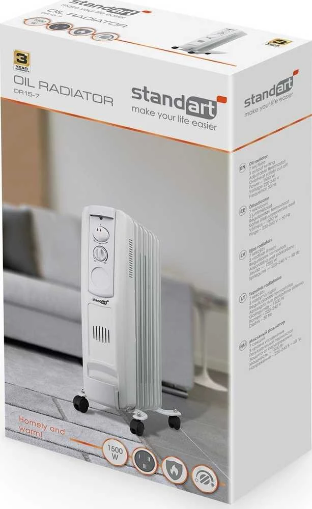 Tepalinis radiatorius Standart OR15-7 1.5KW