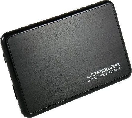 6 cm SATA USB3 LC-Power Alu juoda