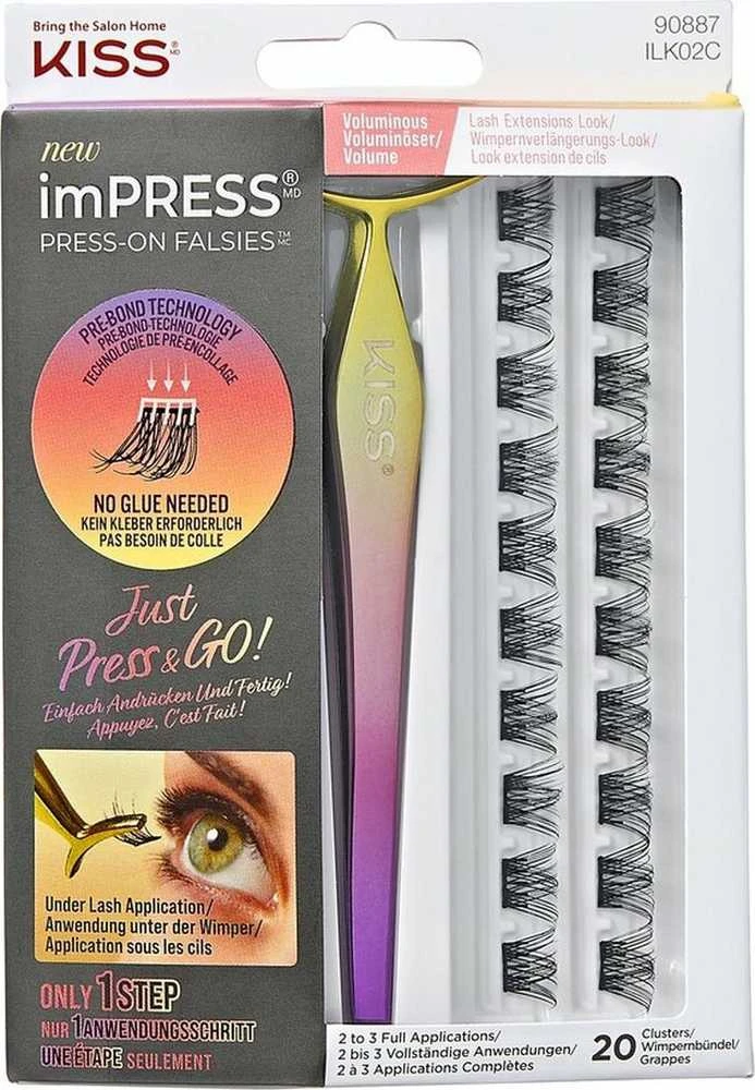 KISS Dirbtinės blakstienos "imPRESS Press on Falsies Kit 02