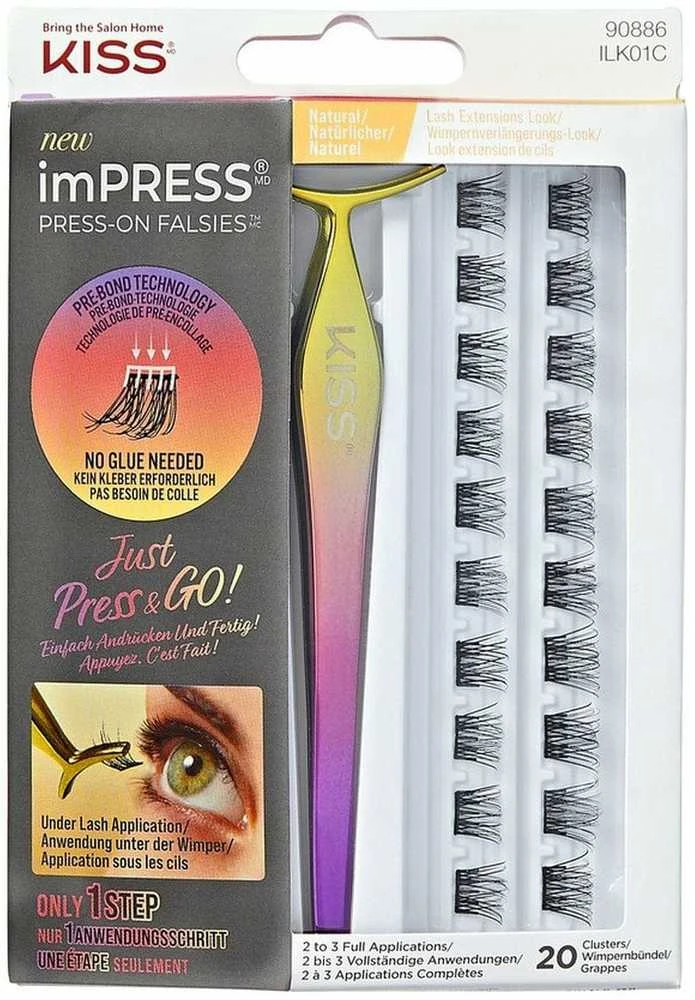 Kiss My Face KISS Dirbtinės blakstienos "imPRESS Press on Falsies Kit 01