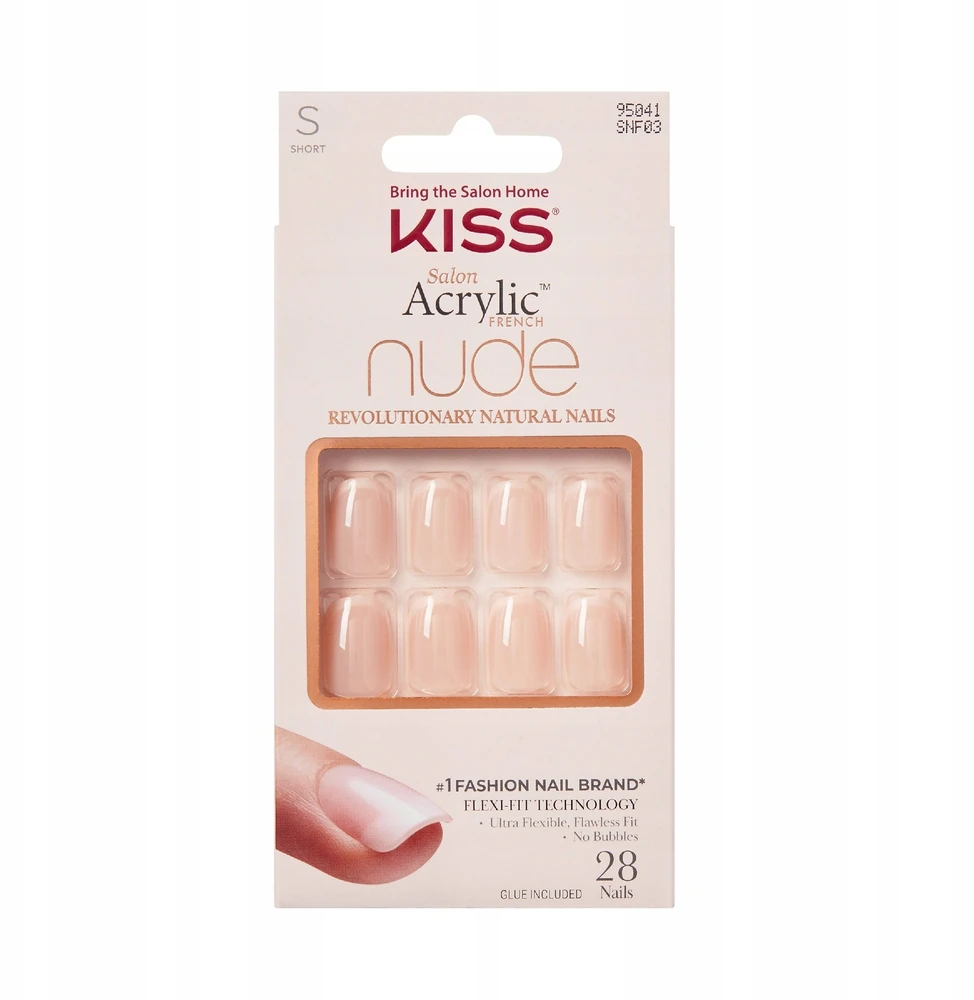 „Kiss KISS“ nagų salono akriliniai prancūziški lakai SNF03&