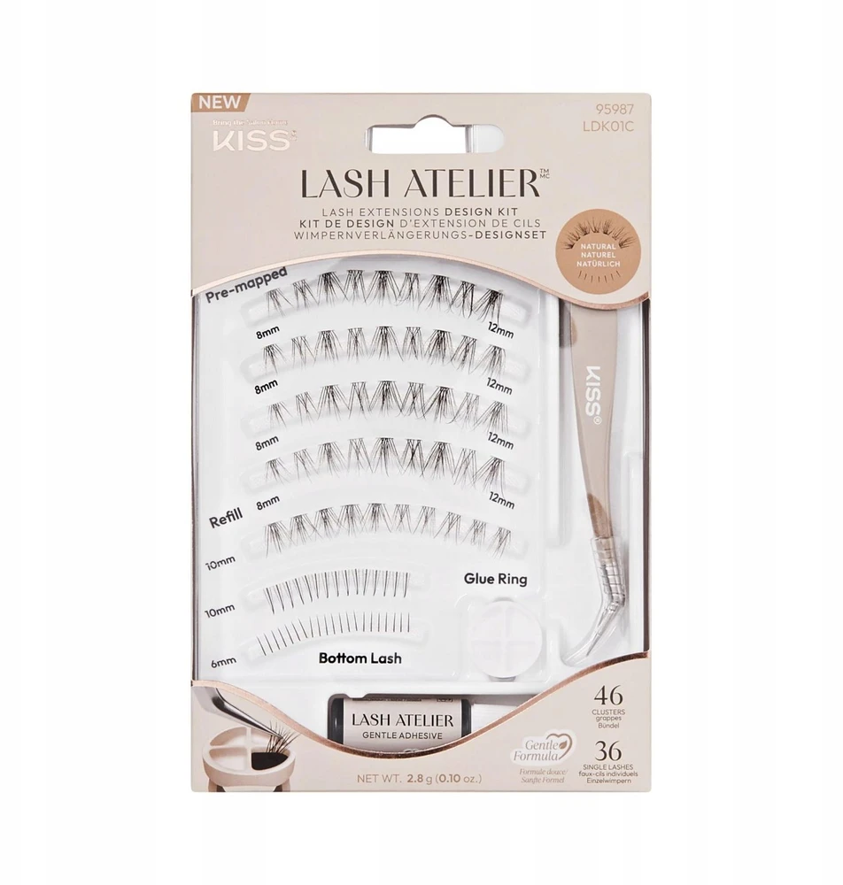 KISS „Lash Atelier Design 01“ dirbtinių blakstienų rinkinys