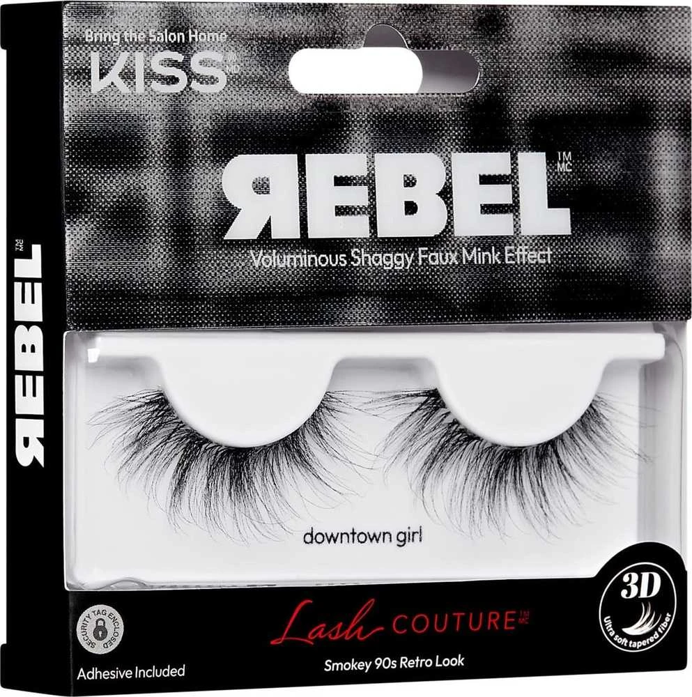 KISS dirbtinės blakstienos Lash Couture Rebel Collection 01 Downtown Girl