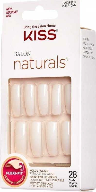 KISS Salon Artificial Nails Naturals - Go Rouge 1 pakuotė (28 vnt.)