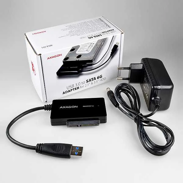 AXAGON ADSA-FP3 USB3.0 – SATA 6G HDD FASTPort3 adapteris, įsk. AC