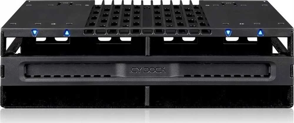 Carruzzo Icy Dock MB024SP-B saugojimo diskų korpusas HDD / SSD aptvaras Juoda 2.5″