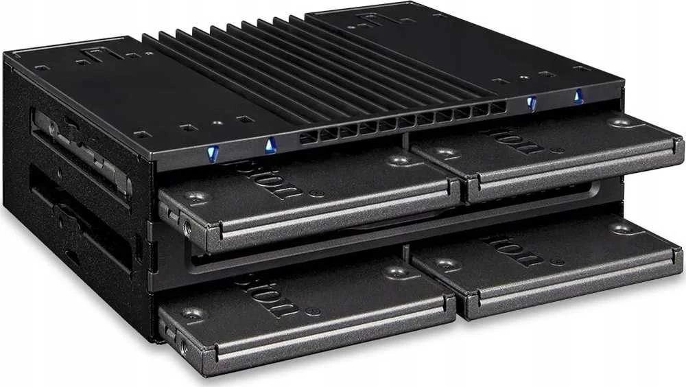 Carruzzo Icy Dock MB024SP-B saugojimo diskų korpusas HDD / SSD aptvaras Juoda 2.5″