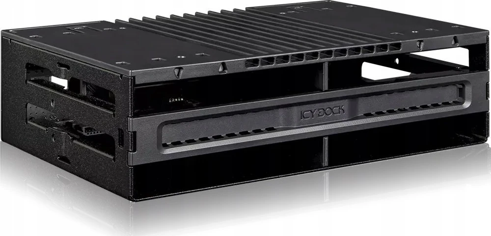 Carruzzo Icy Dock MB024SP-B saugojimo diskų korpusas HDD / SSD aptvaras Juoda 2.5″