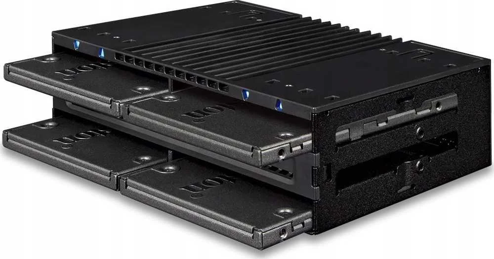 Carruzzo Icy Dock MB024SP-B saugojimo diskų korpusas HDD / SSD aptvaras Juoda 2.5″