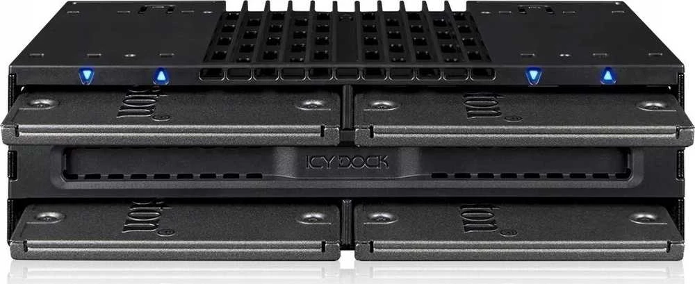 Carruzzo Icy Dock MB024SP-B saugojimo diskų korpusas HDD / SSD aptvaras Juoda 2.5″