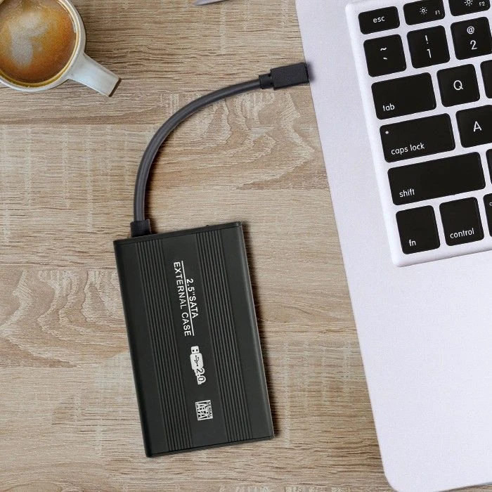 Qoltec Išorinis kietojo disko dėklas 2.5'' SATA3 USB 2.0 juodas