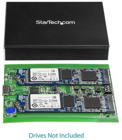 Serveris Kieszeń StarTech HDD DRIVE ENCLOSURE DUAL-SLOT SM22BU31C3R