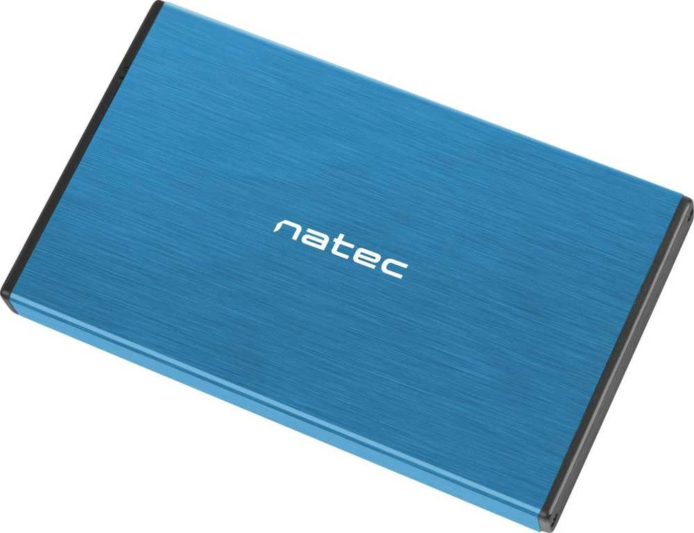 NATEC NKZ-1280 išorinis korpusas RHINO GO, skirtas 2,5" SATA USB 3.0 Mėlyna