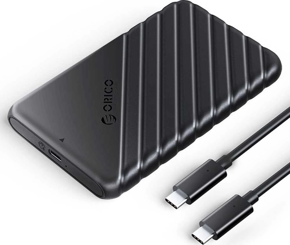 Orico 2.5 colio HDD / SSD korpusas 6 Gbps USB-C 3.1 Gen1 – juodas
