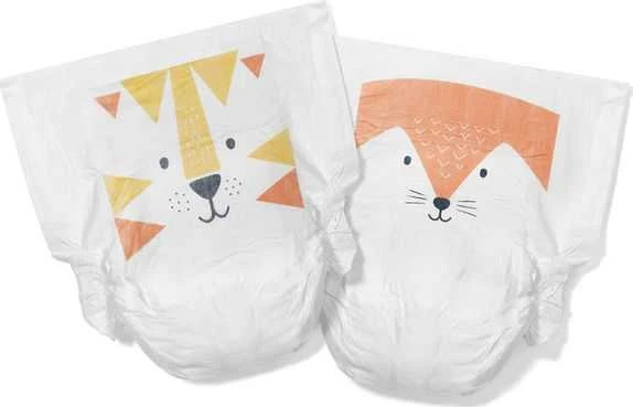 Kit And Kin Biologiškai suyrančios kūdikių sauskelnės, 4 dydis, 9-14 kg, 32 vnt.