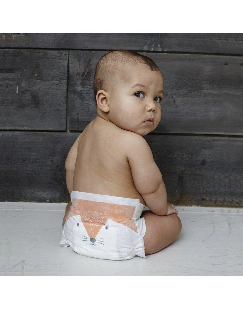 Kit And Kin Biologiškai suyrančios kūdikių sauskelnės, 4 dydis, 9-14 kg, 32 vnt.