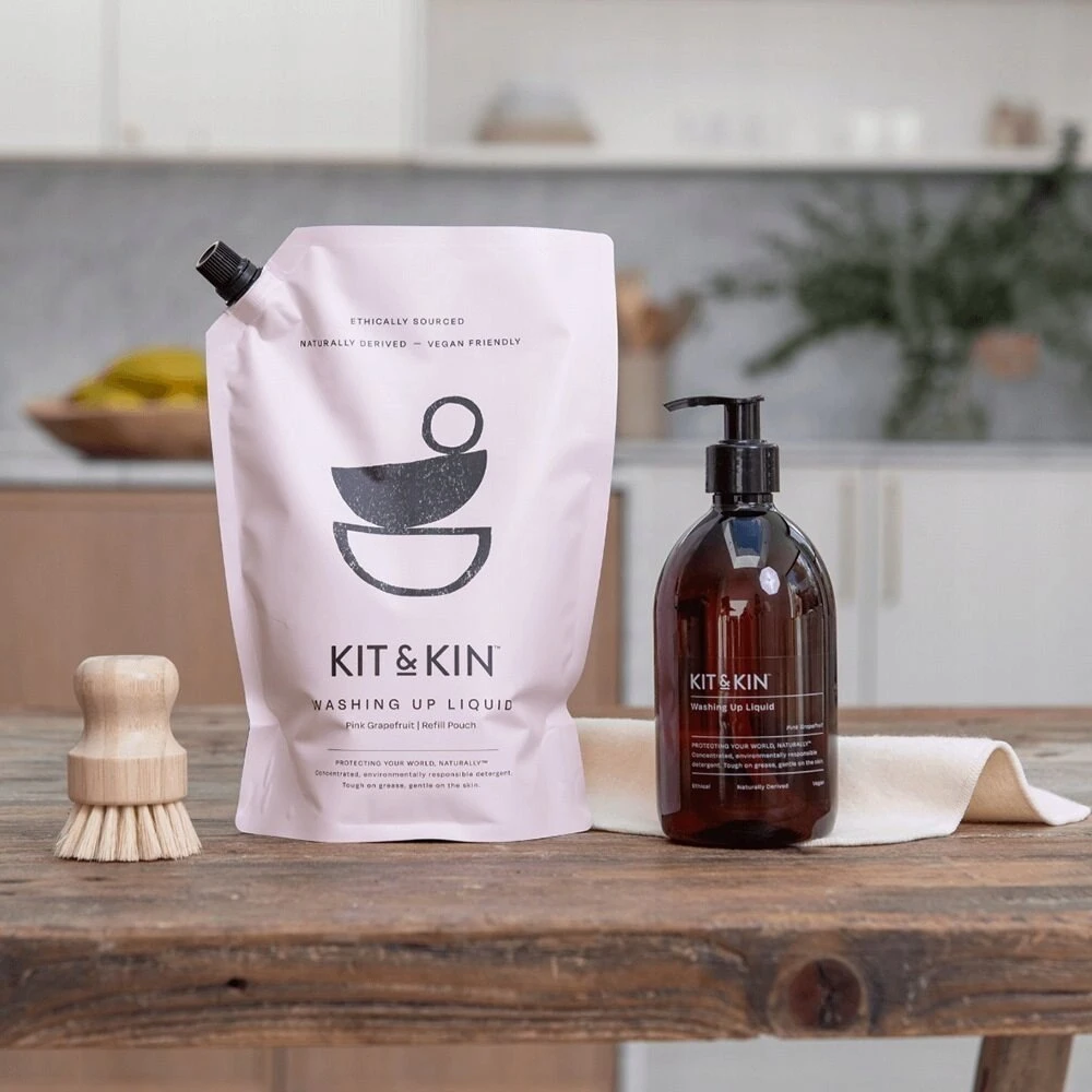 Kit and Kin Kit & Kin greipfrutų kvapo indų ploviklio papildymas 1 l