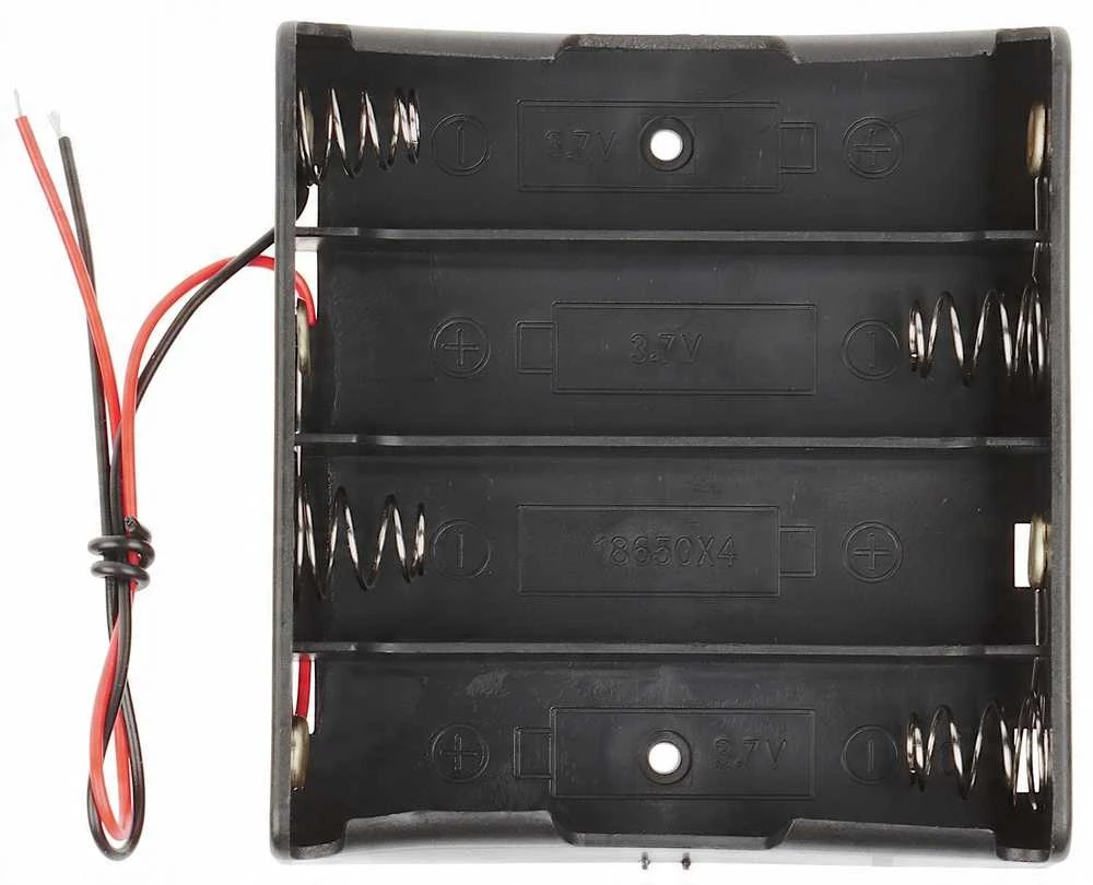 Kita Oem Elementų laikiklis, skirtas 4 x 18650 baterijoms - serijinis prijungimas