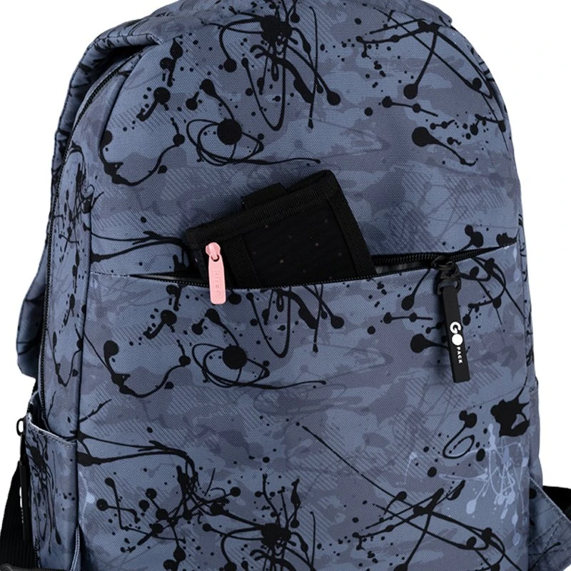 Gopack Mokyklinė kuprinė GO26-188M-3. pilka sp.. 28,5x13x41 cm