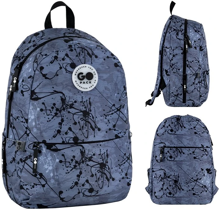 Gopack Mokyklinė kuprinė GO26-188M-3. pilka sp.. 28,5x13x41 cm