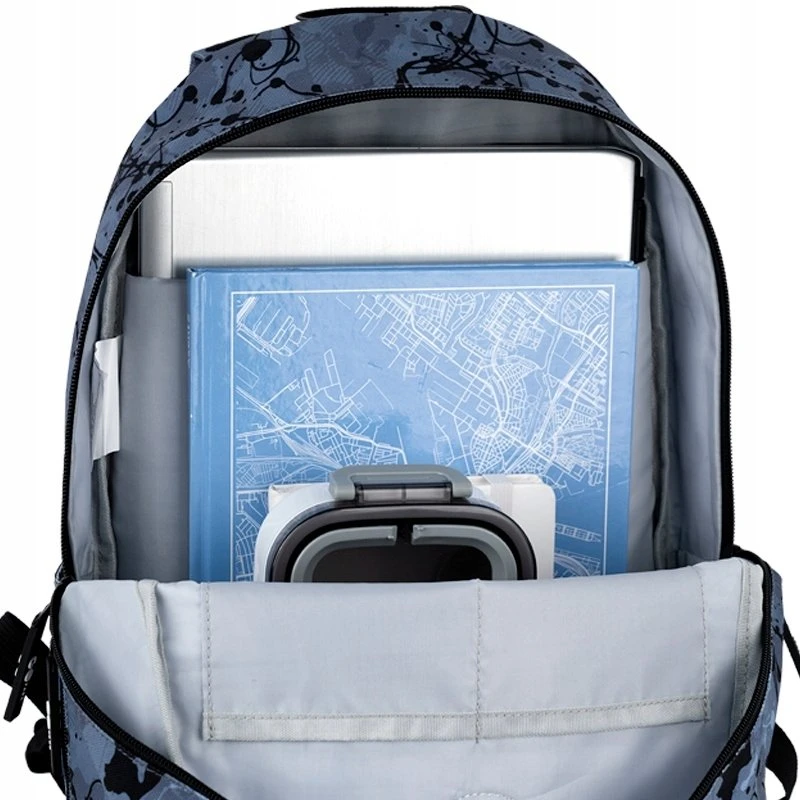Gopack Mokyklinė kuprinė GO26-188M-3. pilka sp.. 28,5x13x41 cm