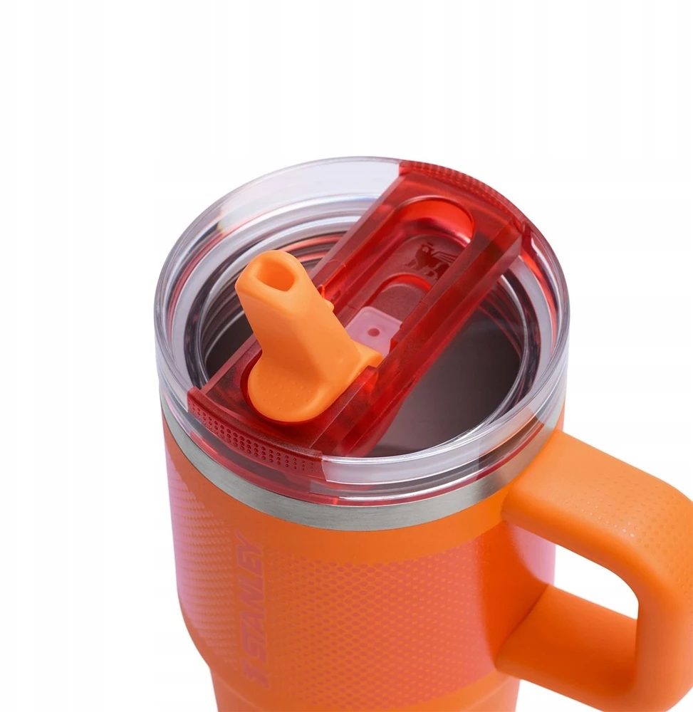Stanley Thermal mug with a straw The Quencher ProTour Flip Straw Tumbler 0.59L oranžinis