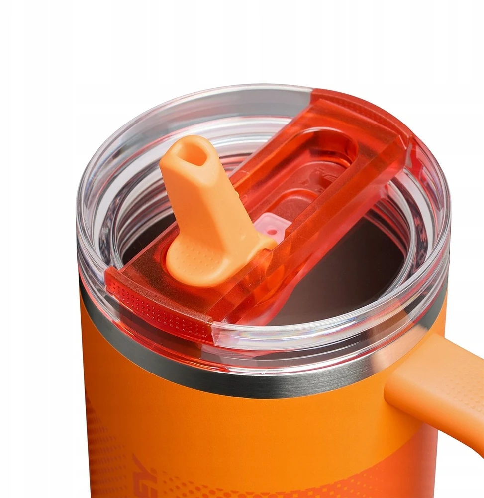 Stanley termo puodelis su šiaudeliu The Quencher ProTour Flip Straw Tumbler 1.18L oranžinis