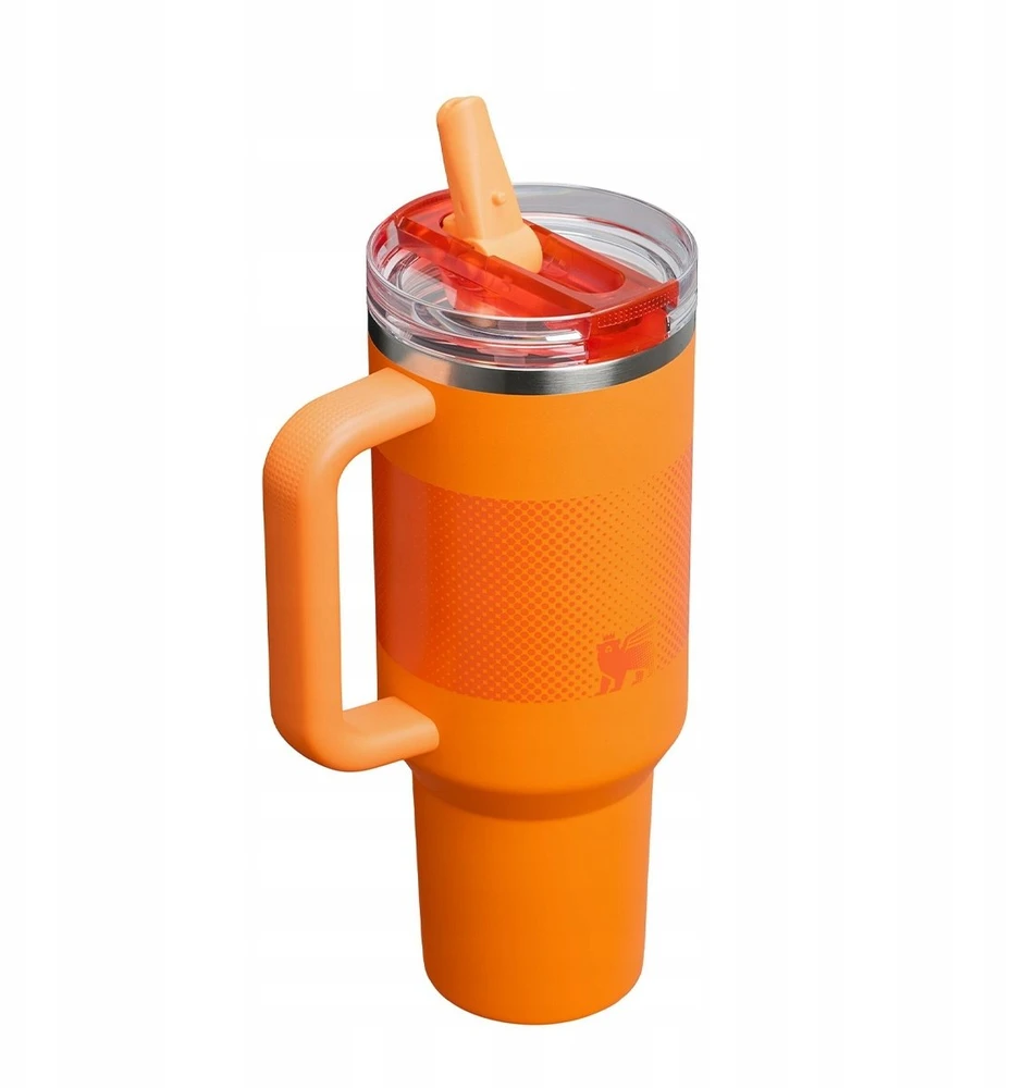 Stanley termo puodelis su šiaudeliu The Quencher ProTour Flip Straw Tumbler 1.18L oranžinis