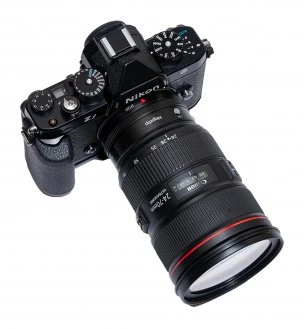 KiwiFotos Bajoneto adapteris su autofokusu Megadap EFTZ21 - Canon EF / Nikon Z