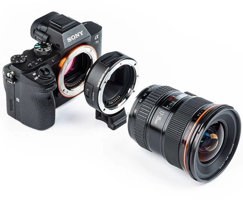 Adapteris - Viltrox EF-E5 žiedinis adapteris (Canon EF/EF-S į Sony E-mount, automatinis fokusavimas)