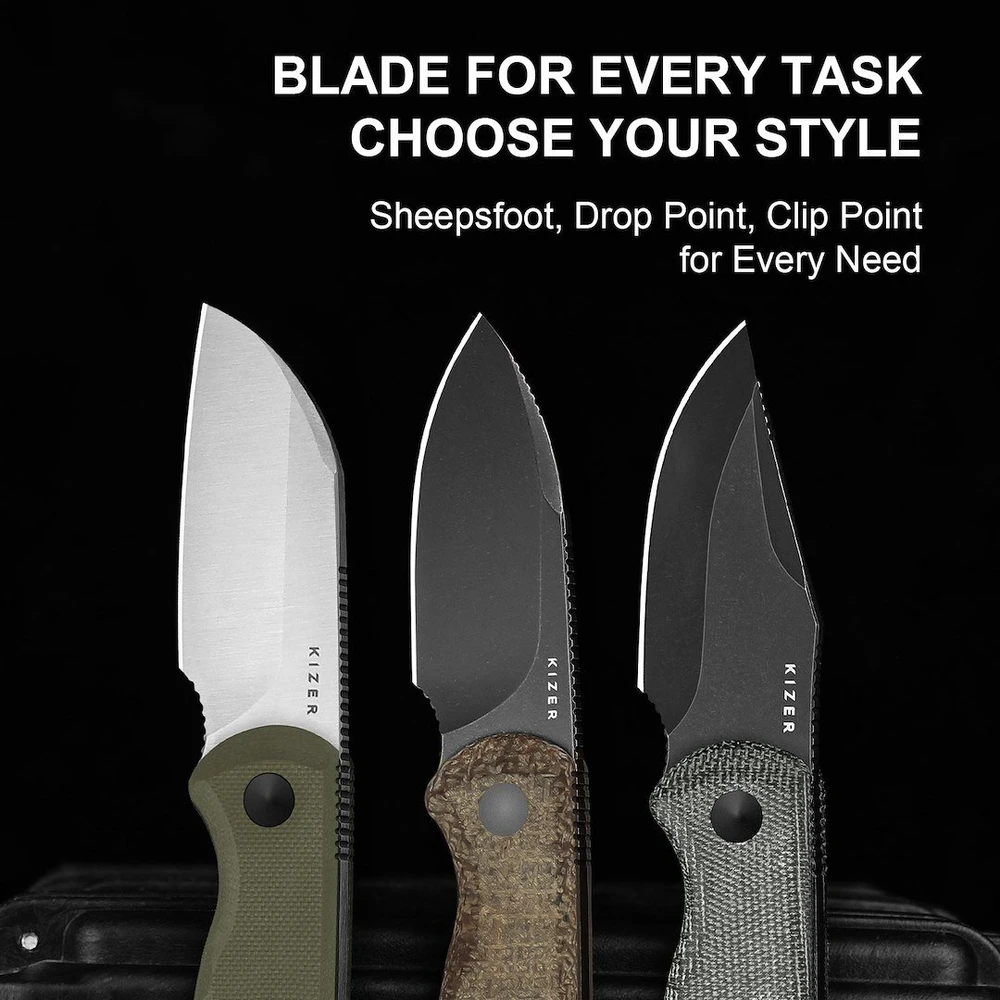 Nóż Kizer Drop Bear 1093A1 su fiksuota geležte