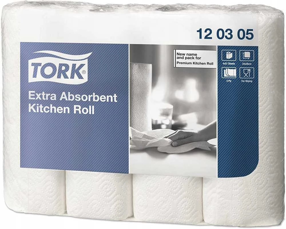 „Tork Extra Soft“ trisluoksniai popieriniai rankšluosčiai K1 120305 12,2 m 48 ritinėliai/dėžutė
