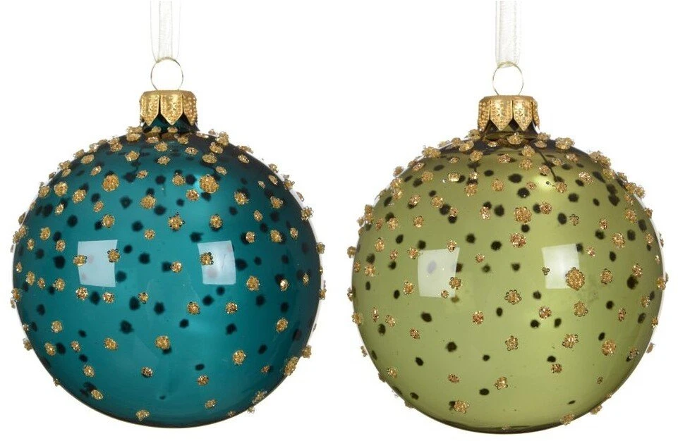 Klass Nežinomas Eglutės žaisliukas Decoris Dots, skaidrus/mėlynas/žalias