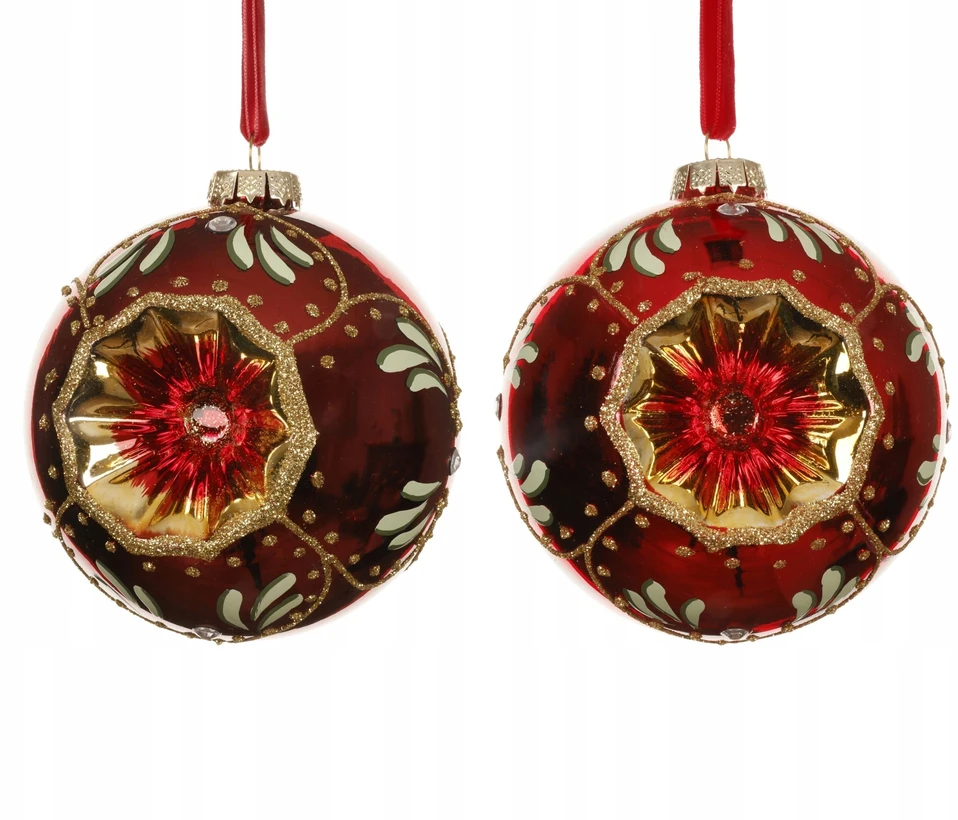 Klass Christmas Tree toy Decoris Vintage. red. glass