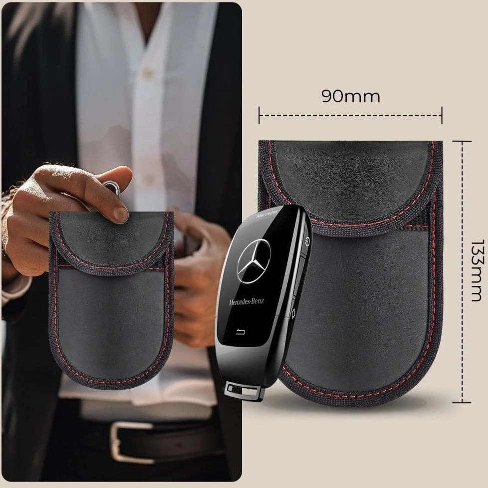 Tech-Protect KLR100 RFID dėklas – juodos spalvos ir raudonos spalvos