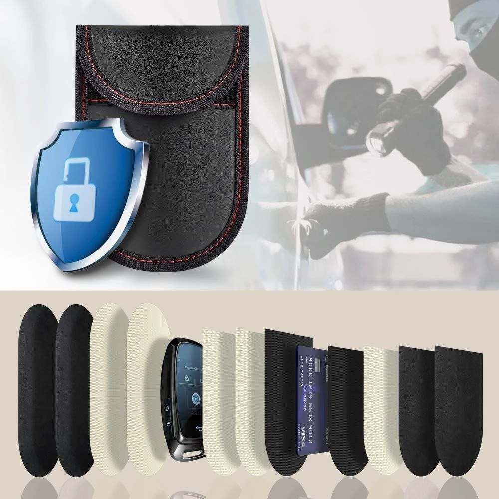 Tech-Protect KLR100 RFID dėklas – juodos spalvos ir raudonos spalvos