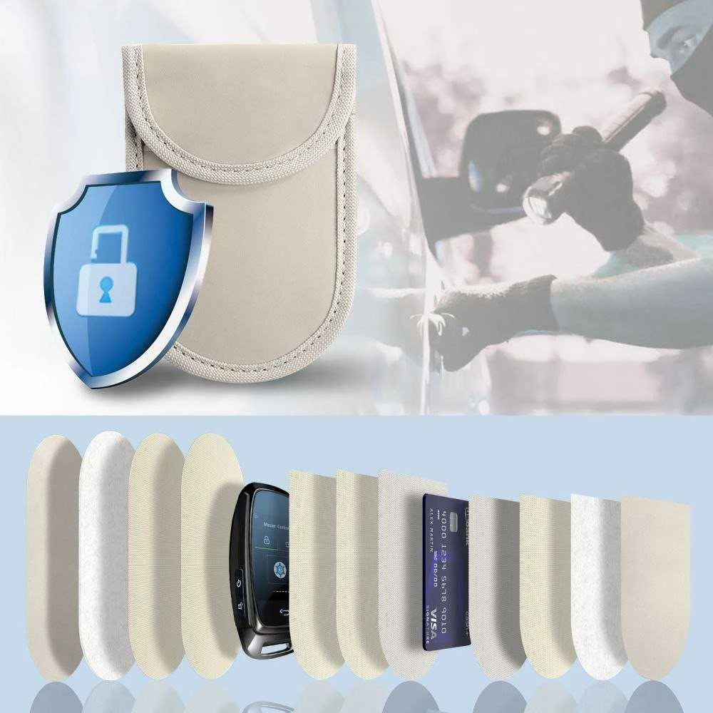 Dėklas Tech-Protect KLR100 RFID Blocking Car Key – dėkals gelsvos spalvos