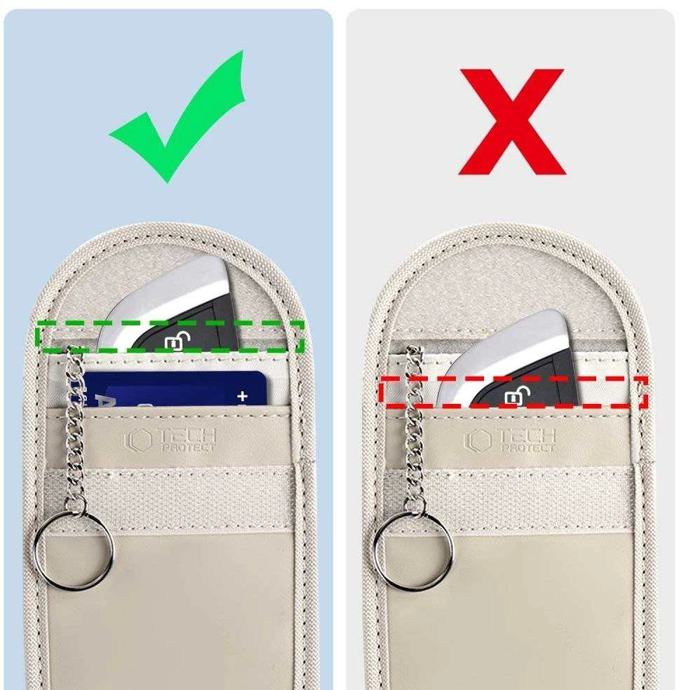 Dėklas Tech-Protect KLR100 RFID Blocking Car Key – dėkals gelsvos spalvos