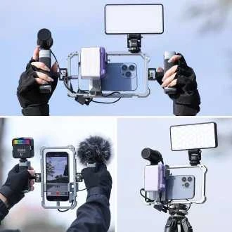 Ulanzi telefono rėmelis su priedais įvairiais kampais