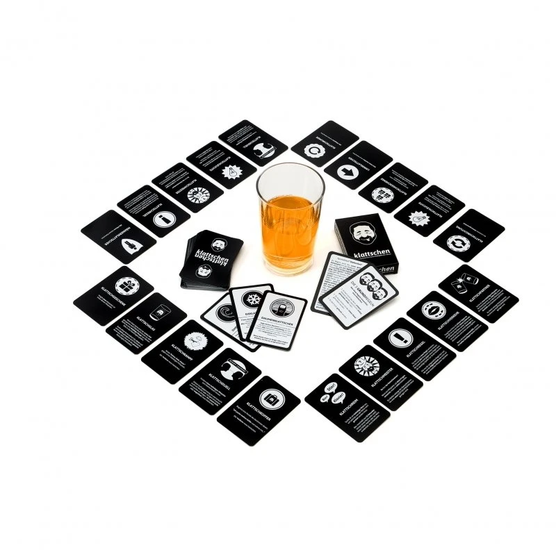 D R Denkriesen KLATTSCHEN - Trinkspiel - SPIELKARTENKARTON (KL1110)