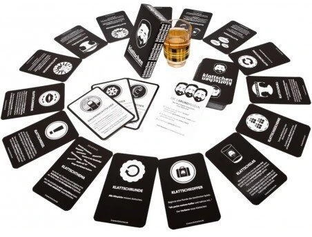 D R Denkriesen KLATTSCHEN - Trinkspiel - SPIELKARTENKARTON (KL1110)