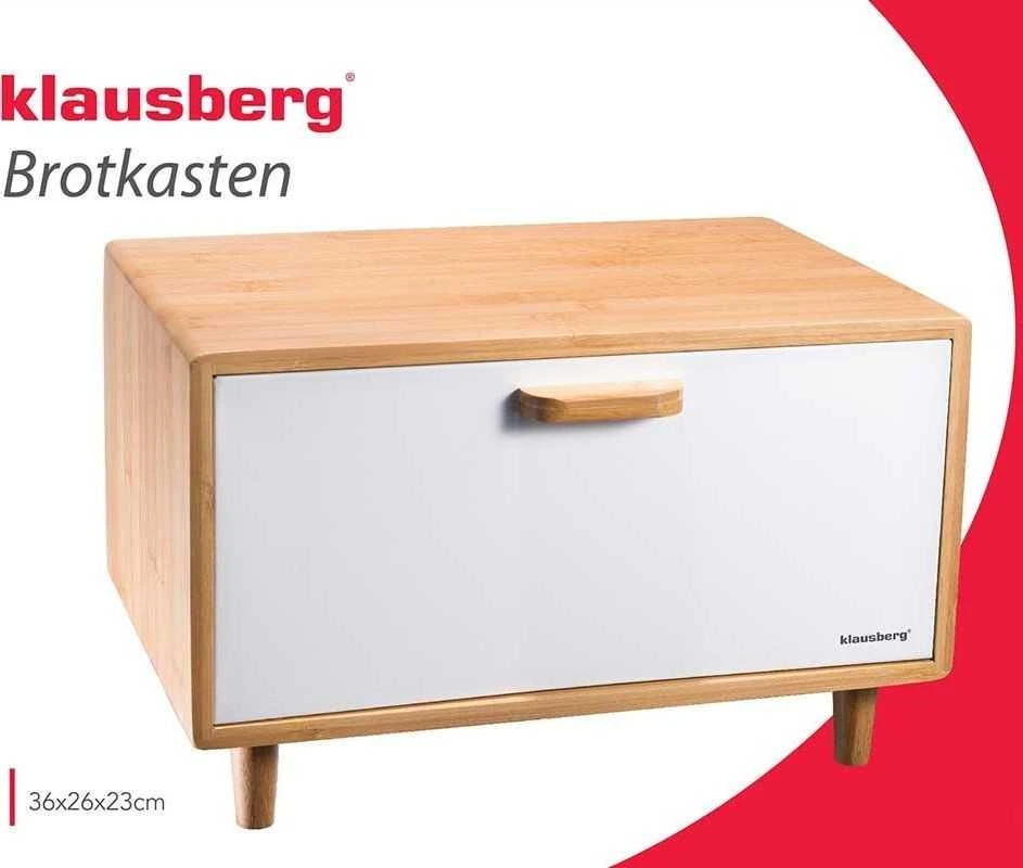 Chlebak Bambuko plieno duoninė, balta Klausberg