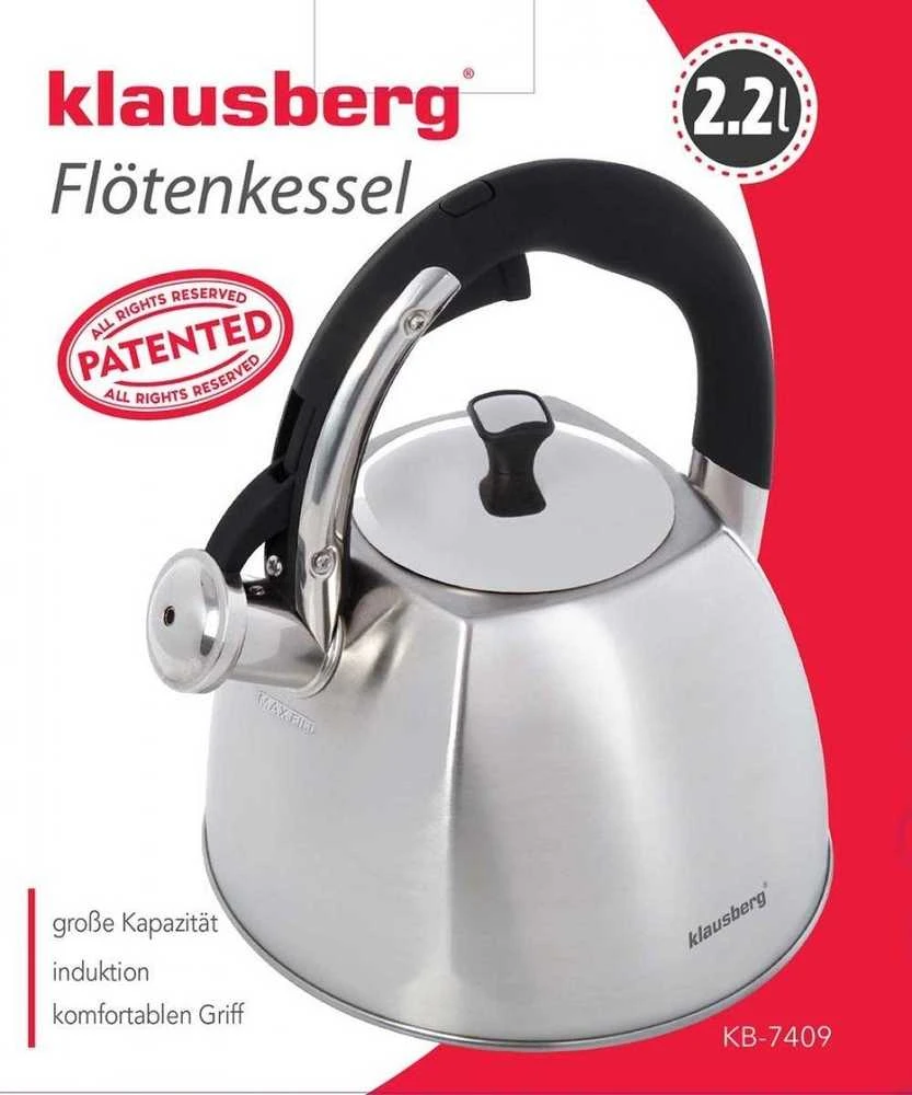 Klausberg 2,2 l nerūdijančio plieno virdulys